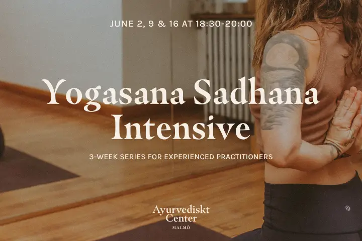 event banner for yoga course in malmö