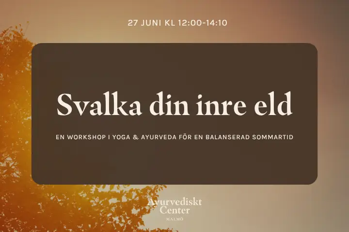 eventbanner för ett yogaevent i malmö